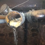 clogged pipe